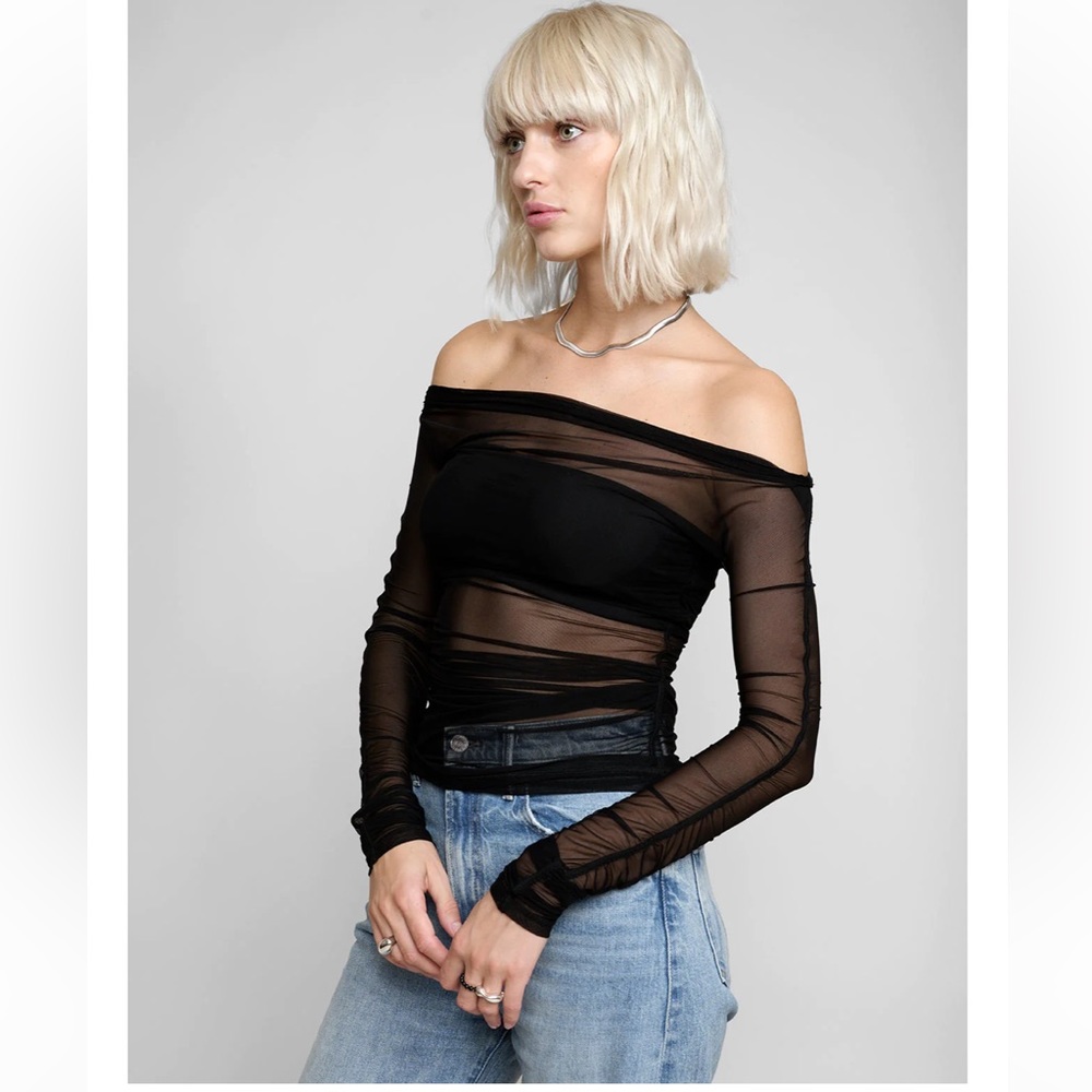 COPY - Lydia Mesh Off the Shoulder Top